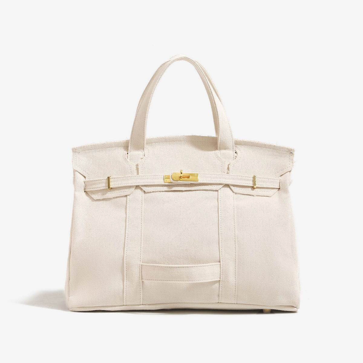 Camille front view with light tonal handles and trim.
